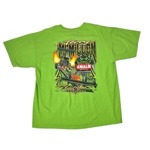 Terry McMillen NHRA Drag Racing T-Shirt Top Fuel Dragster Amalie Oil Size XL